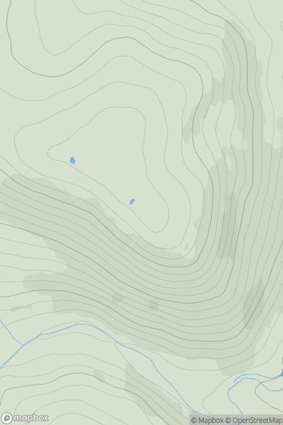 Thumbnail image for Creag Gharbh [Glen Albyn and the Monadh Liath] showing contour plot for surrounding peak